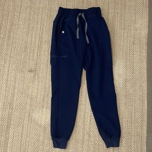 FIGS Zamora Jogger Scrub pants, navy blue, XXS petite!